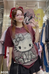 Áo thun cổ tròn 00288 Kity to Kimsa- 8026