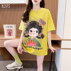 Áo thun cổ tròn 00252 CG 2 bím - 8275