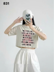  Áo CROP chữ Cool  lửng BIGSIZE QCCC chất đẹp - 831