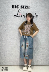  Áo CROP chữ Cool  lửng BIGSIZE QCCC chất đẹp - 831