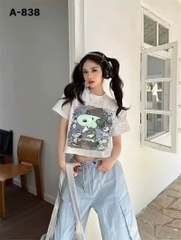 Áo  CROP Snoop  lửng BIGSIZE QCCC chất đẹp - 838