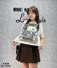 Áo  CROP Snoop  lửng BIGSIZE QCCC chất đẹp - 838