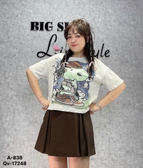 Áo  CROP Snoop  lửng BIGSIZE QCCC chất đẹp - 838