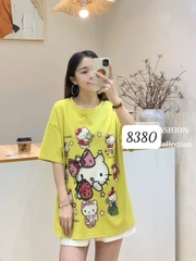 Áo thun cổ tròn 00256 Kity Dâu- 8380