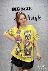 S-0020-Áo thun cổ tròn 00288 kity châu- 8570