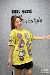 S-0020-Áo thun cổ tròn 00288 kity châu- 8570