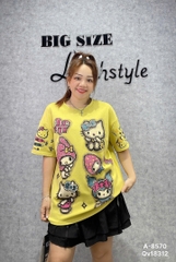 S-0020-Áo thun cổ tròn 00288 kity châu- 8570