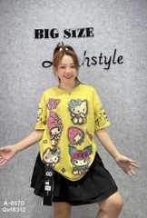 S-0020-Áo thun cổ tròn 00288 kity châu- 8570