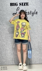 S-0020-Áo thun cổ tròn 00288 kity châu- 8570