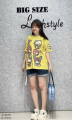 S-0020-Áo thun cổ tròn 00288 kity châu- 8570