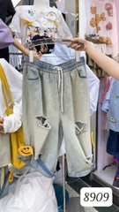 8909 - Q.Jean lửng LT rách cười-  000384