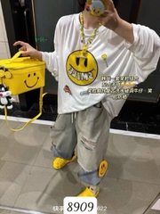 8909 - Q.Jean lửng LT rách cười-  000384