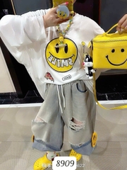 8909 - Q.Jean lửng LT rách cười-  000384