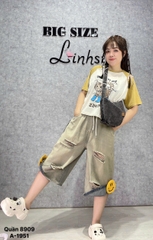 8909 - Q.Jean lửng LT rách cười-  000384