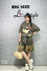 Quần sọt Jean BIG SIZE LT 00315 ngố rách có 2 túi- 1006