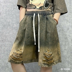 Quần sọt Jean BIG SIZE LT 00315 ngố rách có 2 túi- 1006
