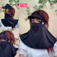 Khẩu trang chống nắng tia UV NÚT DÀI KT26