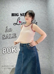 SALE-80k - 11108 - Áo len SN croptop size NHỎ