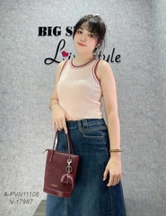 SALE-80k - 11108 - Áo len SN croptop size NHỎ
