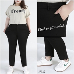 Quần Tây BIGSIZE ống đứng 9 tấc lai ngắn dài - 17315