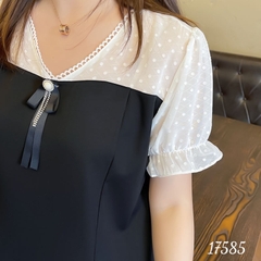 Áo Kiểu BIGSIZE Peplum cổ V 17585