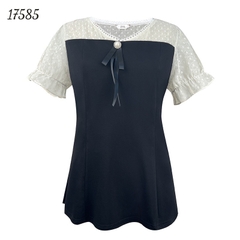 Áo Kiểu BIGSIZE Peplum cổ V 17585