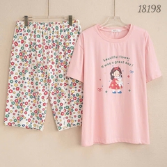 18198  SL cổ tròn CG Hoa-00387- HỒNG