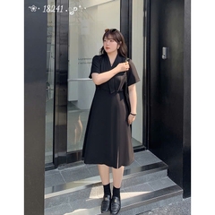 Đầm Vest đi tiệc BIG SIZE QCCC che bụng dáng A sang trọng thanh lịch chất vải đẹp - 18241