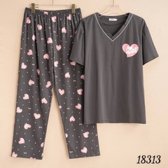 S-0020--18313 SD. 00388 Cổ Nơ #6608 tim- XÁM