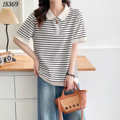 S-0020--18369 A.Polo sọc- 00288 - TRẮNG