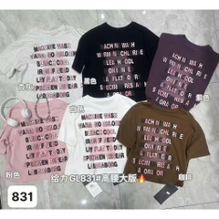  Áo CROP chữ Cool  lửng BIGSIZE QCCC chất đẹp - 831