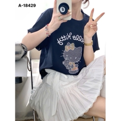 Áo thun BIGSIZE Quảng Châu 00270 cổ tròn Kitty - 18429