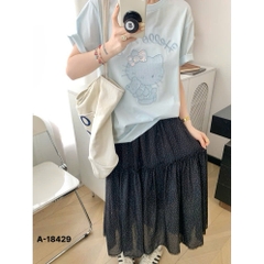 Áo thun BIGSIZE Quảng Châu 00270 cổ tròn Kitty - 18429