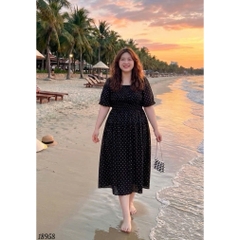 ✔ Đầm Maxi che bụng BIGSIZE QCCC kiểu nhúng hack eo chất lụa đẹp mặc mát hoạ tiết Bi Bi HotTrend - 18958
