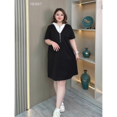 S-0020-18487--Đầm Nón Ren 00400- ĐEN