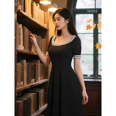 S-0020- 18494--Đầm CJ- 00360 Đen- D.ĐẠI Tiec Tiệc