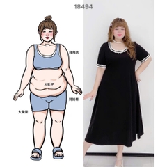 S-0020- 18494--Đầm CJ- 00360 Đen- D.ĐẠI Tiec Tiệc