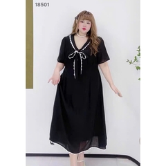 S-0020- 18501--Đầm cổ Nơ- 00464 D.ĐẠI