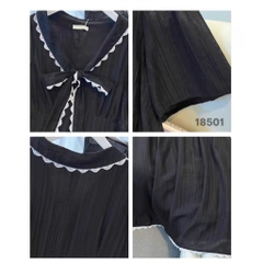 S-0020- 18501--Đầm cổ Nơ- 00464 D.ĐẠI