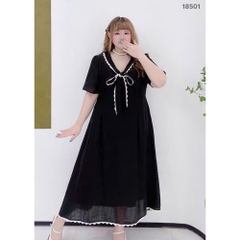 S-0020- 18501--Đầm cổ Nơ- 00464 D.ĐẠI