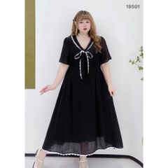 S-0020- 18501--Đầm cổ Nơ- 00464 D.ĐẠI