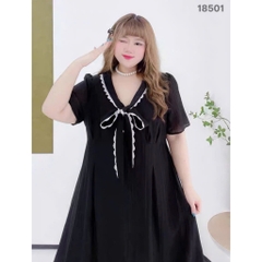 S-0020- 18501--Đầm cổ Nơ- 00464 D.ĐẠI