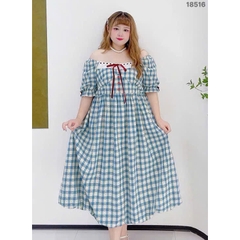 S-0020--18516- Đầm CR xanh- 00584