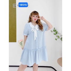 S-0020--18515- Đầm Nơ xanh- 00400