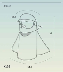 Khẩu trang chống nắng tia UV NÚT DÀI KT26