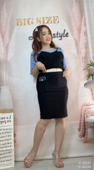 Áo kiểu BIGSIZE babydoll che bụng Tay Xanh - 16835