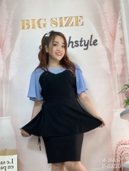 Áo kiểu BIGSIZE babydoll che bụng Tay Xanh - 16835
