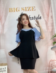 Áo kiểu BIGSIZE babydoll che bụng Tay Xanh - 16835