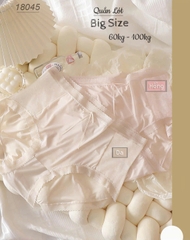 {100kg vừa} Quần lót chip BIGSIZE Quảng Châu cạp cao, lưng thun, tàng hình chống lộ viền - 18045 HỒNG