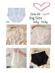 {100kg vừa} Quần lót chip BIGSIZE Quảng Châu cạp cao, lưng thun, tàng hình chống lộ viền - 18045 HỒNG